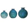 kleine blaue und grüne Vase – Bild 2